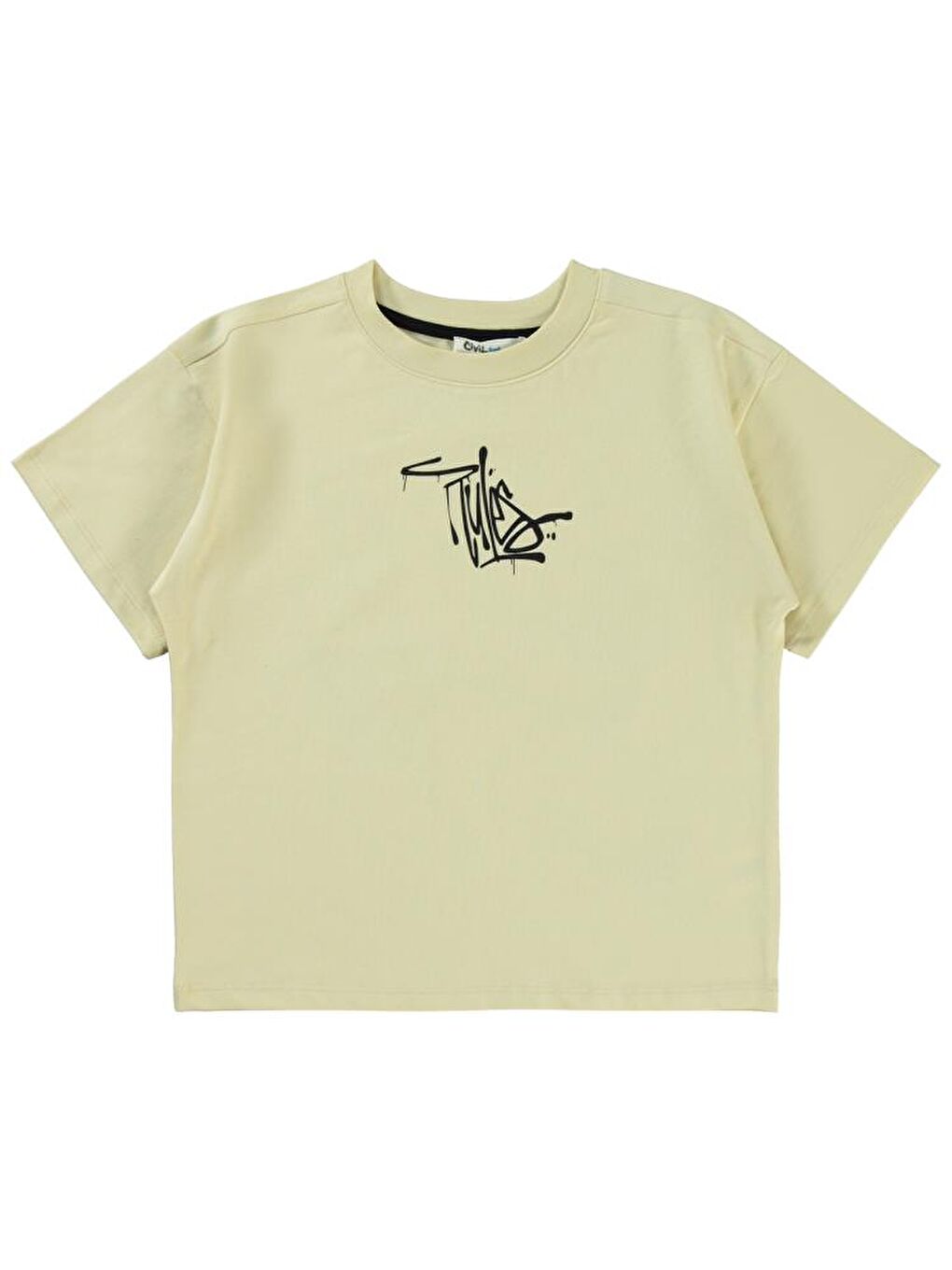 Bej Boys Comfort Zone Baskılı 6-9 Yaş Tişört