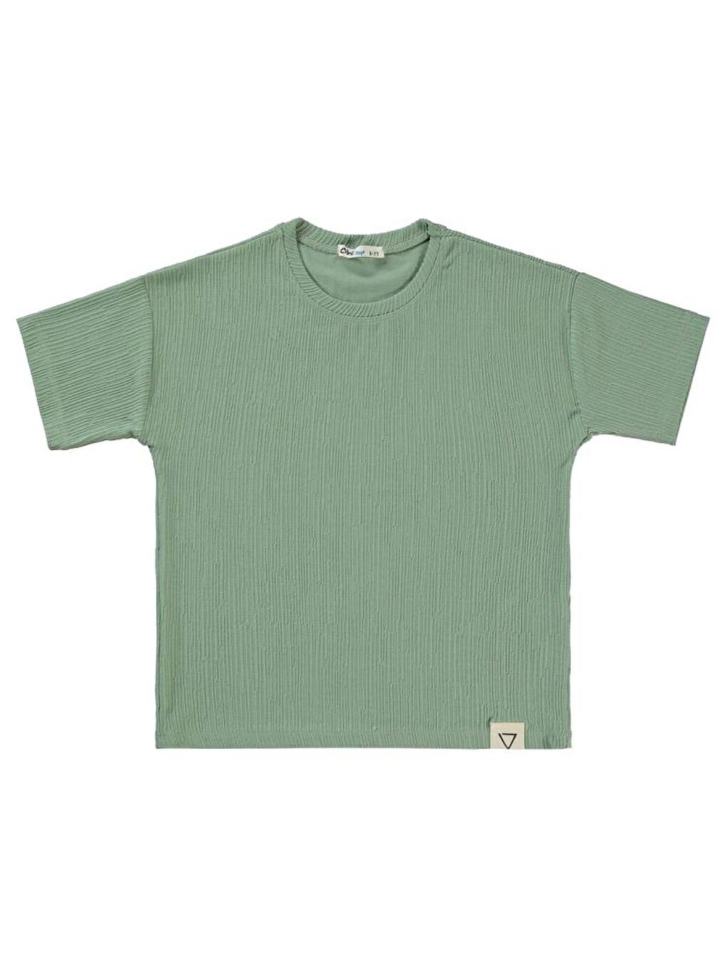 Haki Boys Kendinden Desenli 6-9 Yaş Tişört-2