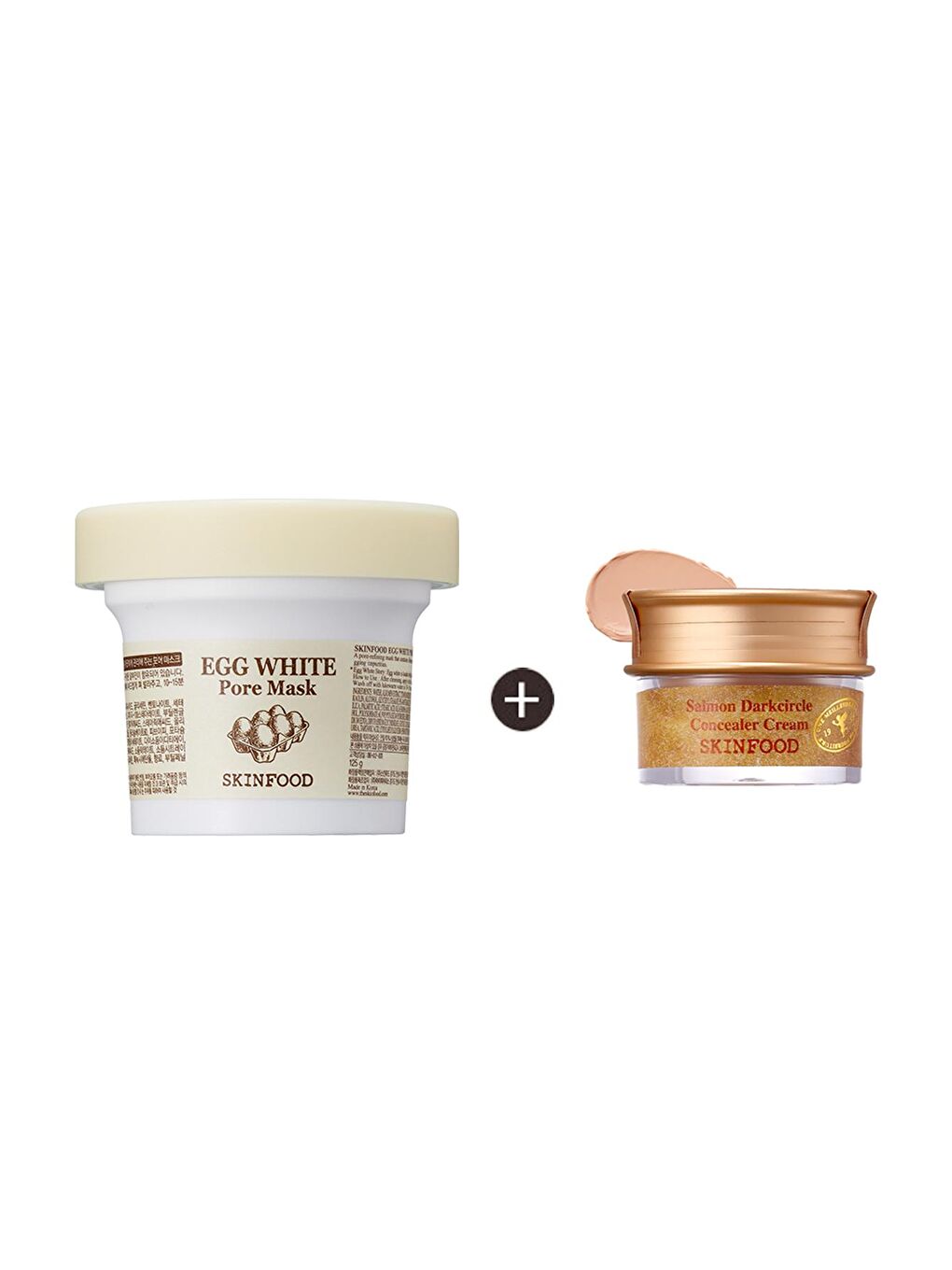 Skin Food Şeffaf Egg White Pore Mask + Salmon Concealer (1)