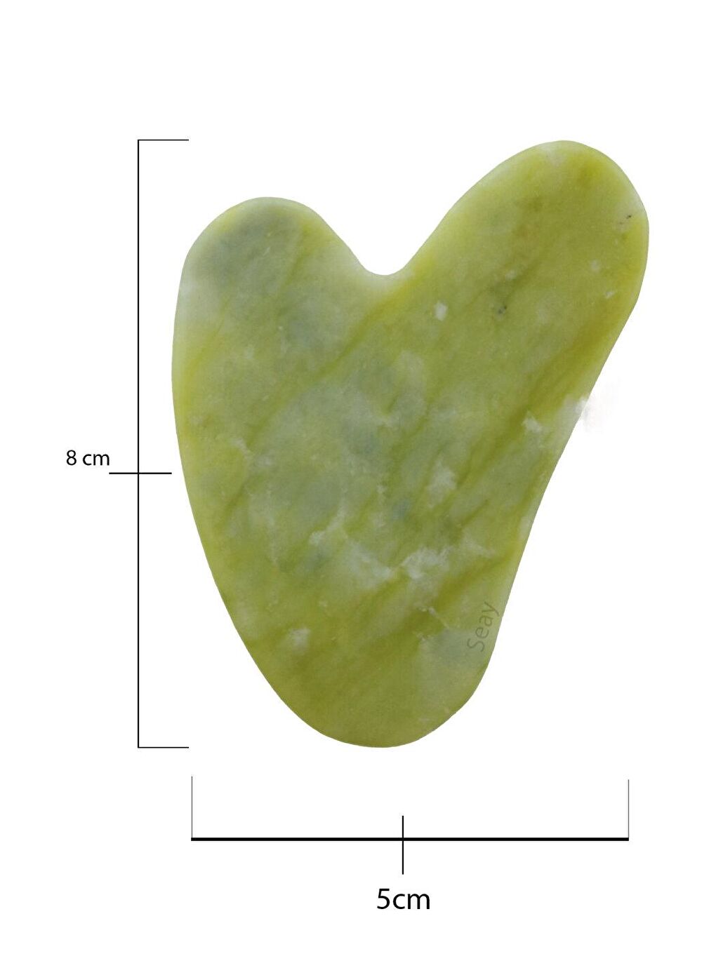 Yeşim Taşı Guasha Yüz Masaj Taşı Gençleştirici Premium Face Gua Sha Premium Keseli-1