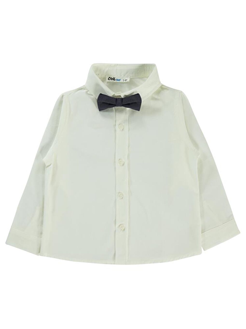 Lacivert Boys Papyonlu Yelekli 2-5 Yaş Gömlek-2