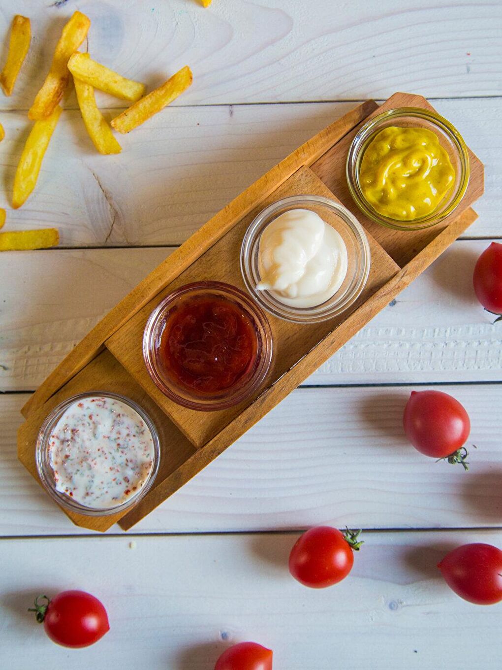 Kahverengi Galata Küçük Sosluk Seti Ahşap Stantlı-1