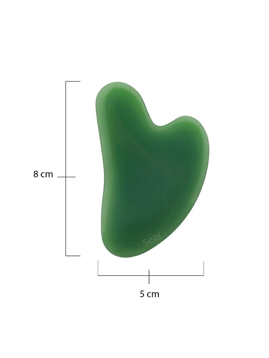 Yeşim Roller Doğaltaş ve Aventurin Kalp Guasha Yüz Masaj Aleti Masaj Taşı Premium-1