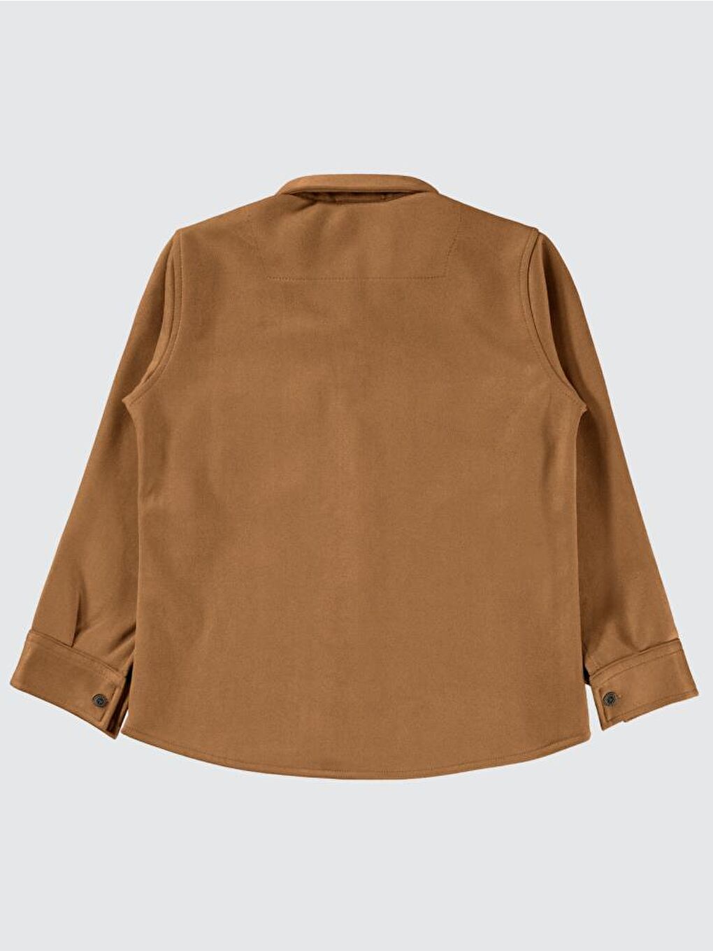 Kahverengi Boys Çift Cepli 6-9 Yaş Gömlek-1