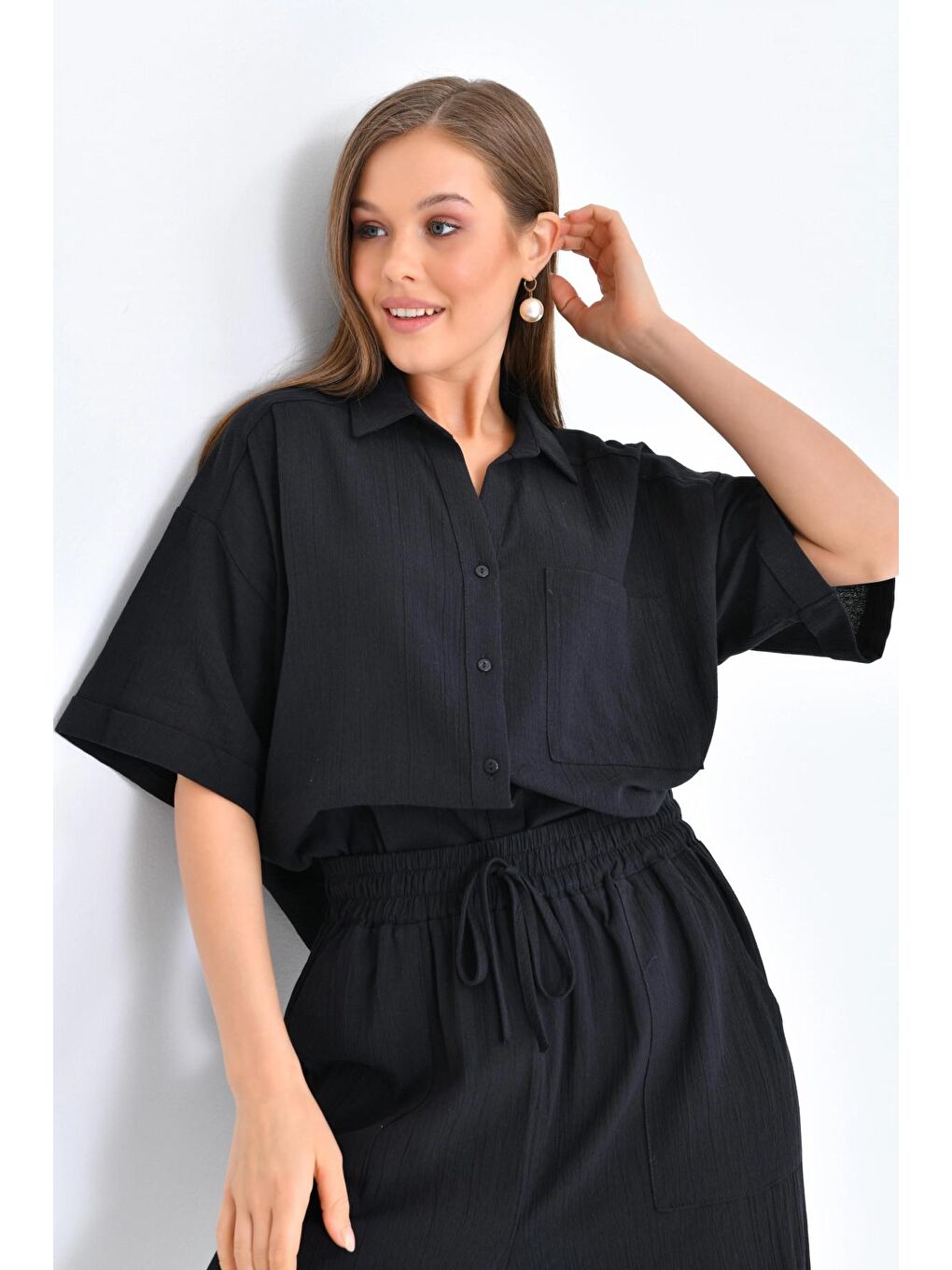 Kadın Siyah Renk İkili Takım-1