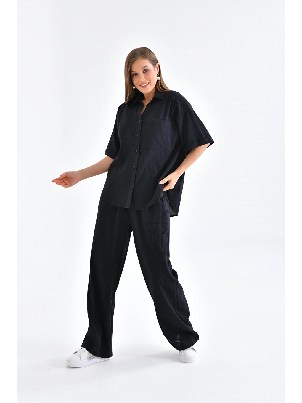 Kadın Siyah Renk İkili Takım-4