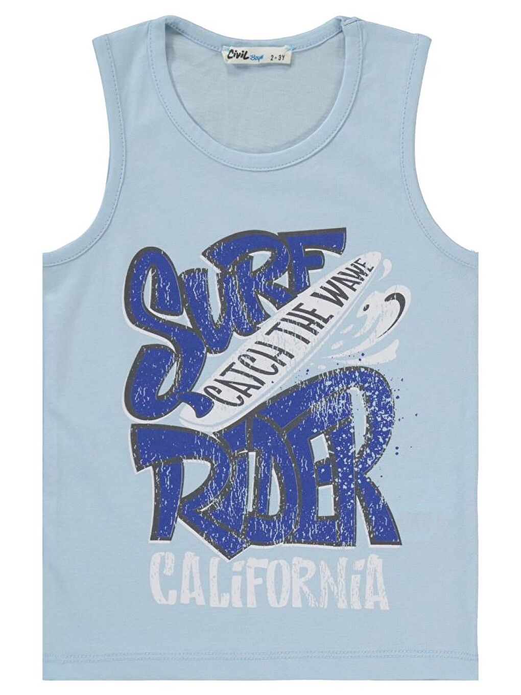 Mavi Boys Surf Rider Baskılı Sıfır Kol 2-5 Yaş Takım-2