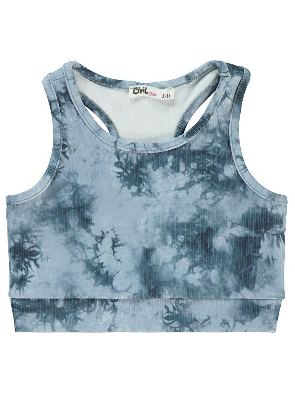 Gri Girls Batik Active Konsept 2-5 Yaş Tişört