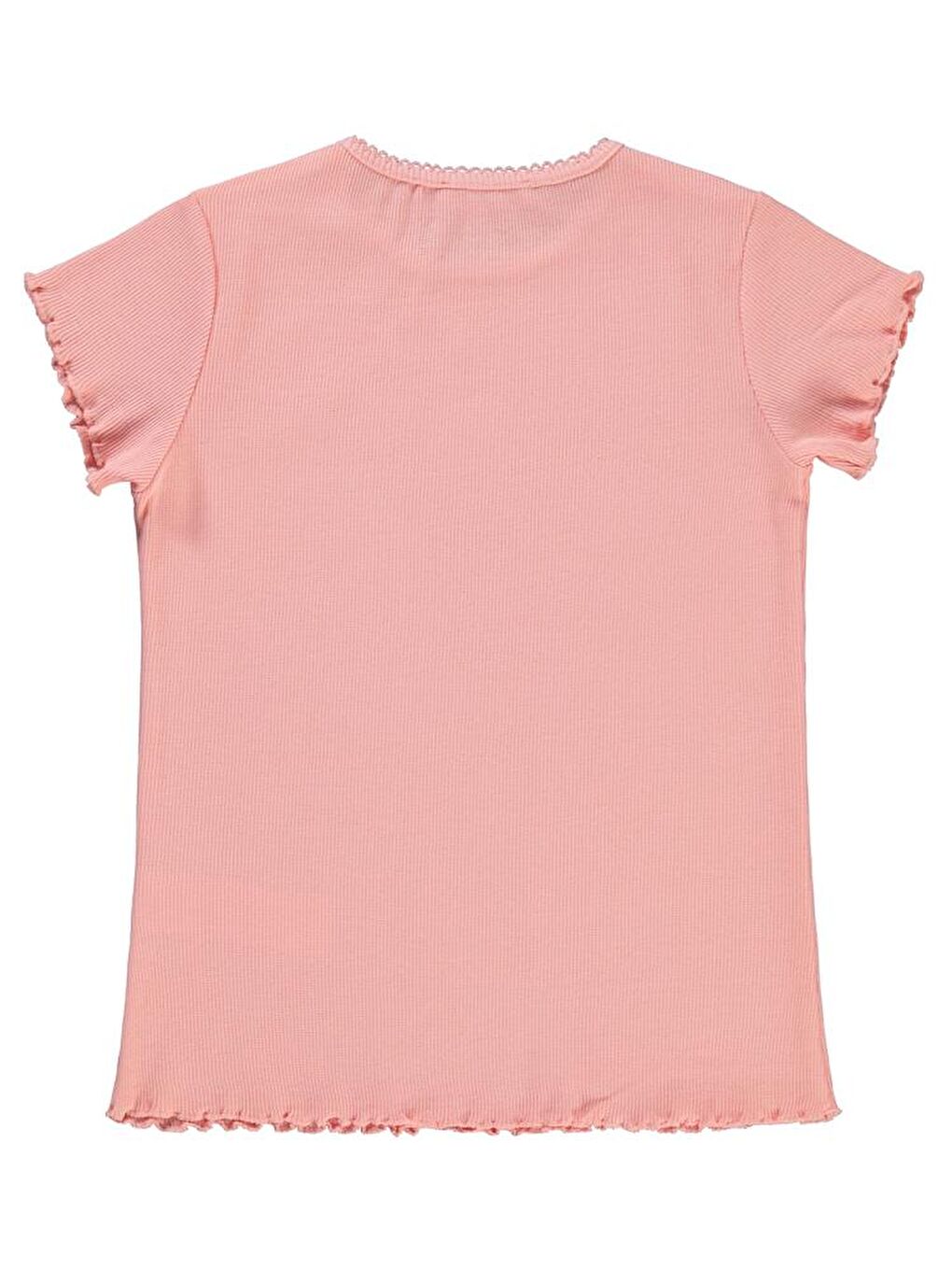 Pembe Girls Kalp Baskılı 6-9 Yaş Tişört-2