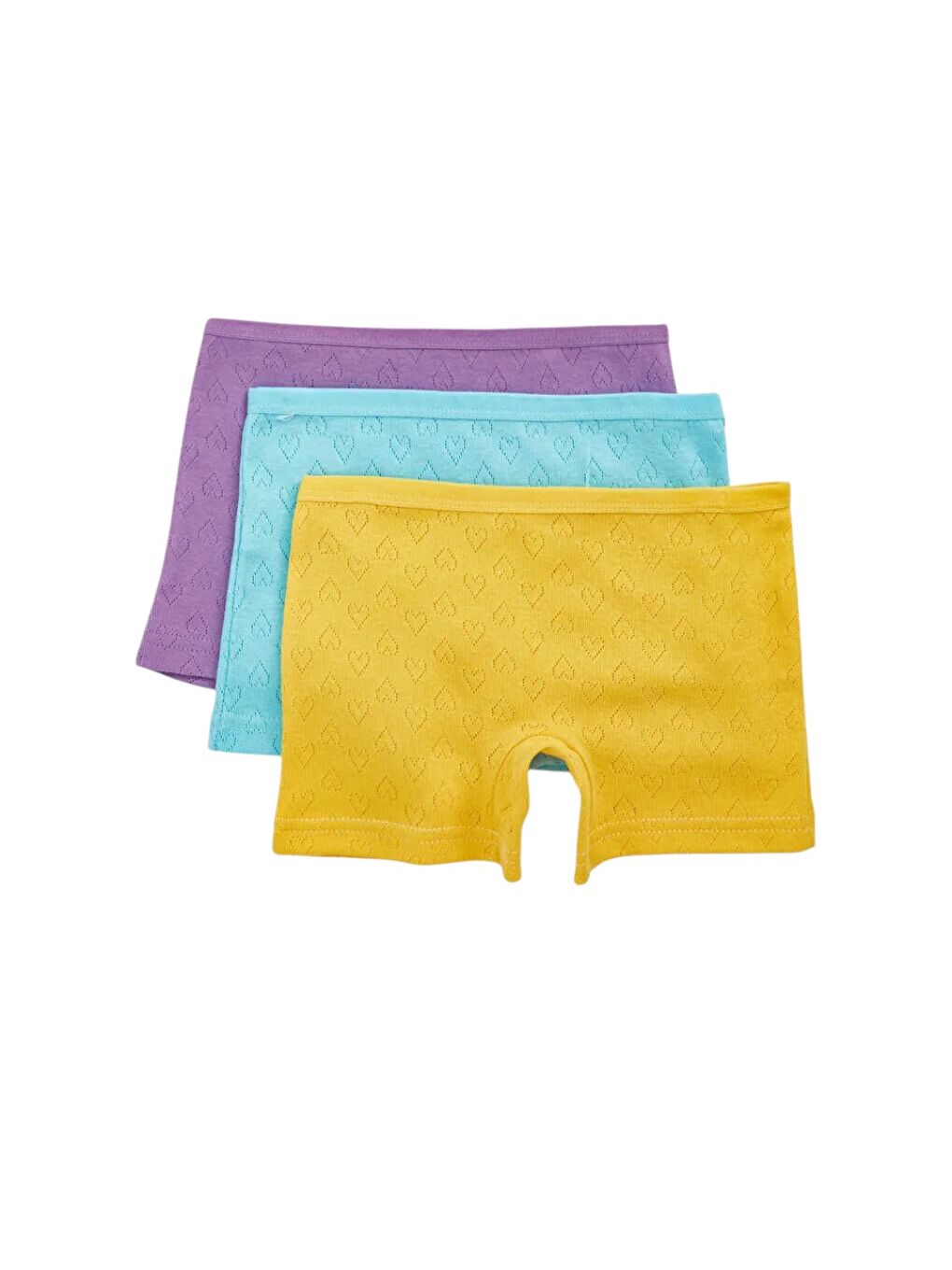 Karışık Desenli Kız Çocuk Boxer 6'Lı-1