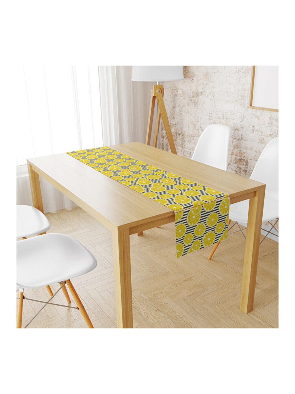 Karışık Kadife Kumaş Limonlar Runnur Modeli 738 40x140 cm