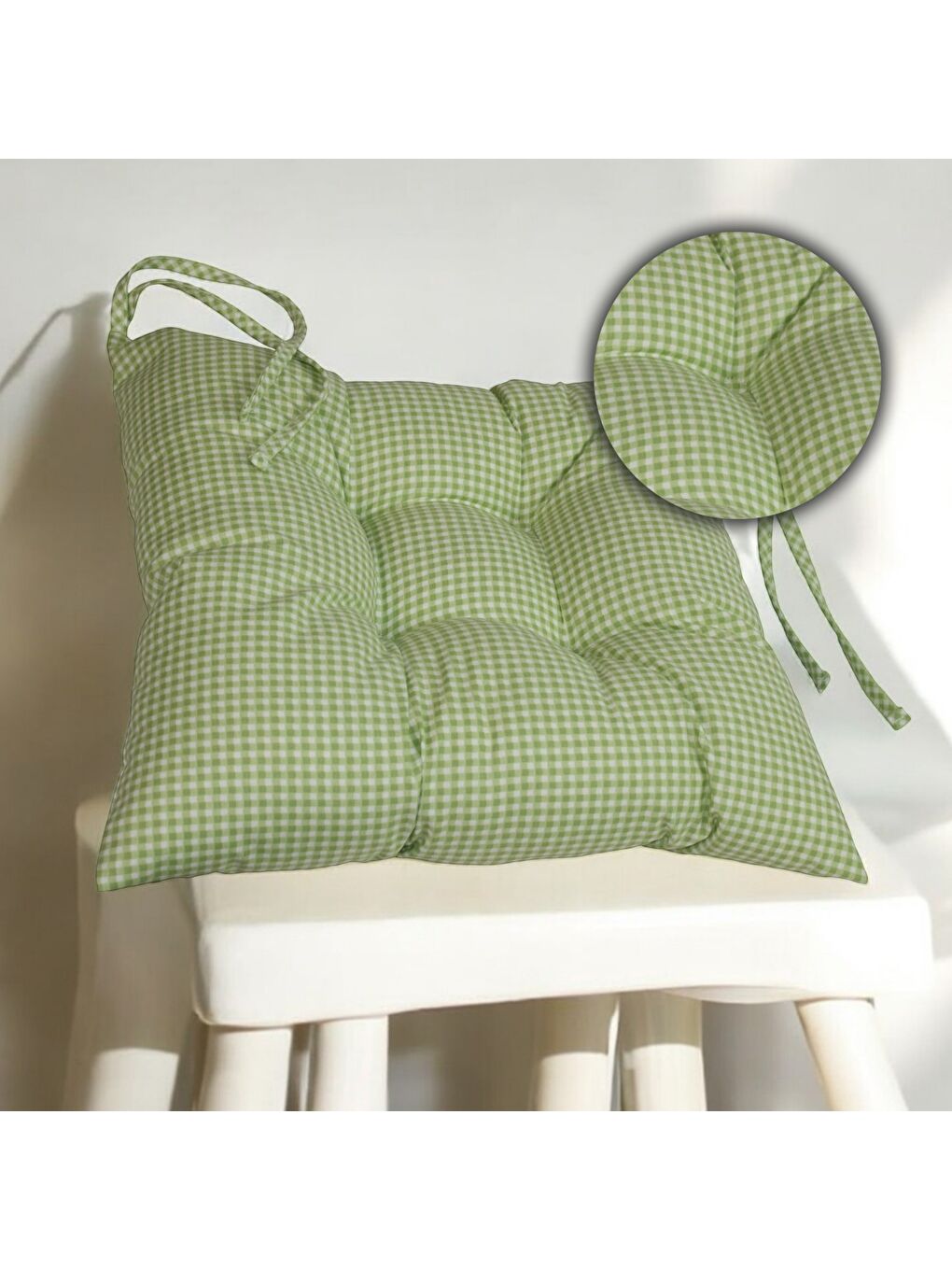 Pöti Kare Desen Yeşil Sandalye , Piknik Minderi-2