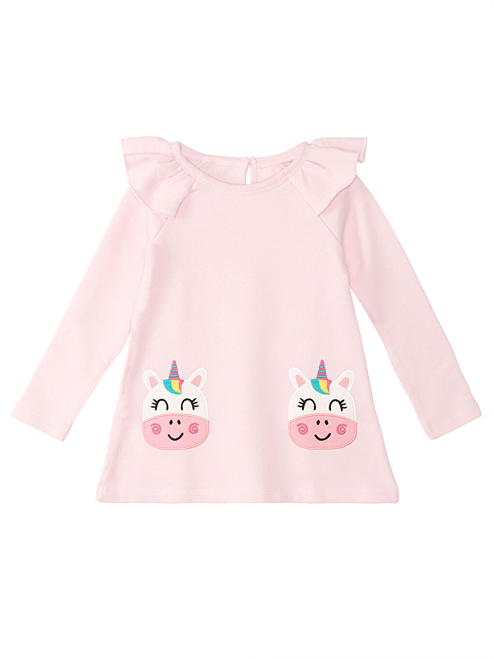 Denokids Cowcorn Pembe Kız Çocuk Elbise - 2