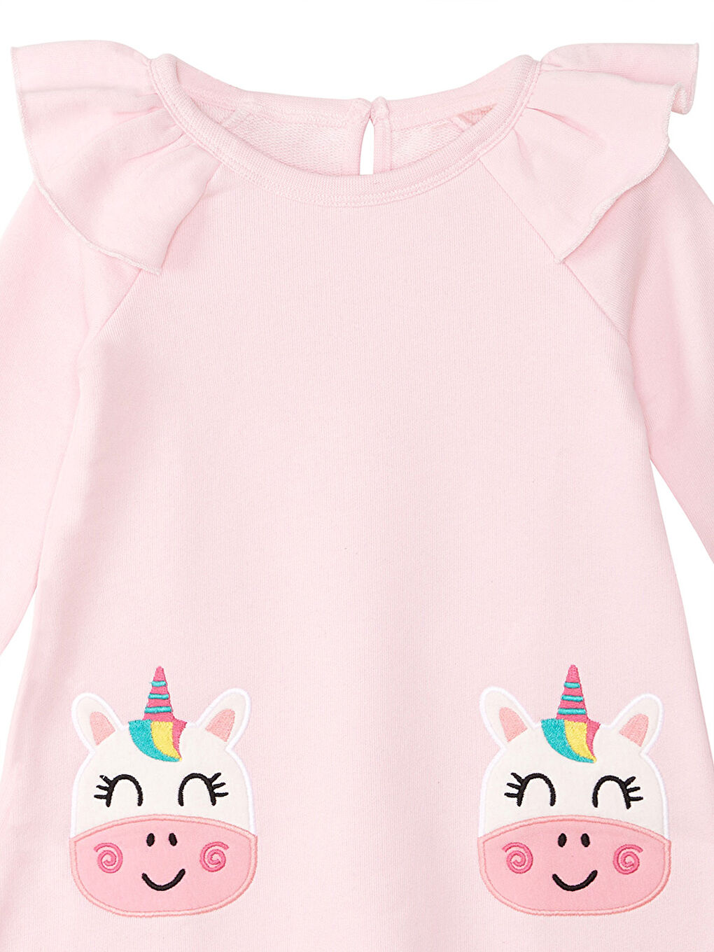 Denokids Cowcorn Pembe Kız Çocuk Elbise - 4