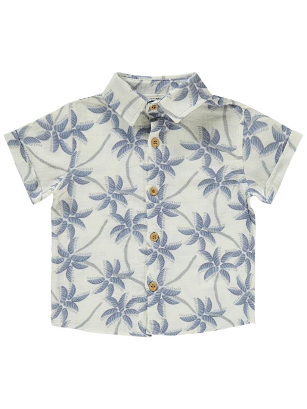 İndigo Baby Palmiye Baskılı 6-18 Ay Takım-2