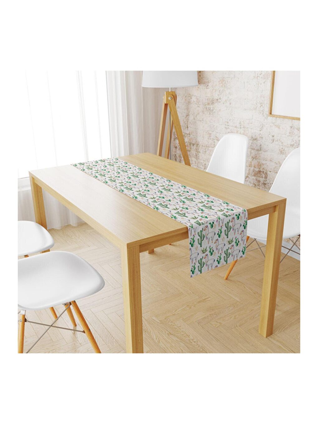 Karışık Kadife Kumaş Lama Ve Kaktüsler Runnur Modeli 820 40x140 cm