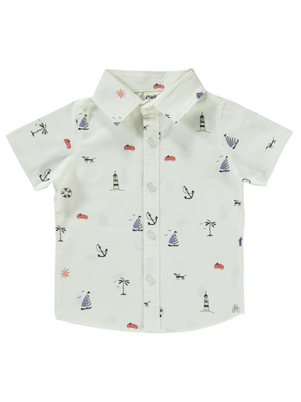 Beyaz Baby Baskılı 6-18 Ay Takım-2