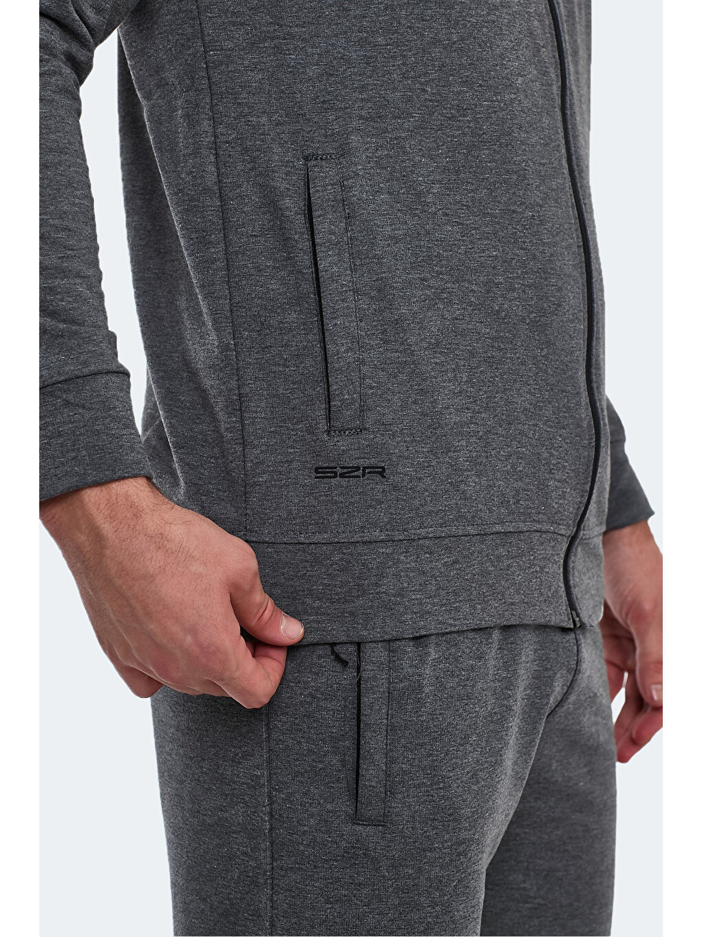 SLAZENGER ORAN IN Erkek Eşofman Takımı Koyu Gri - 5