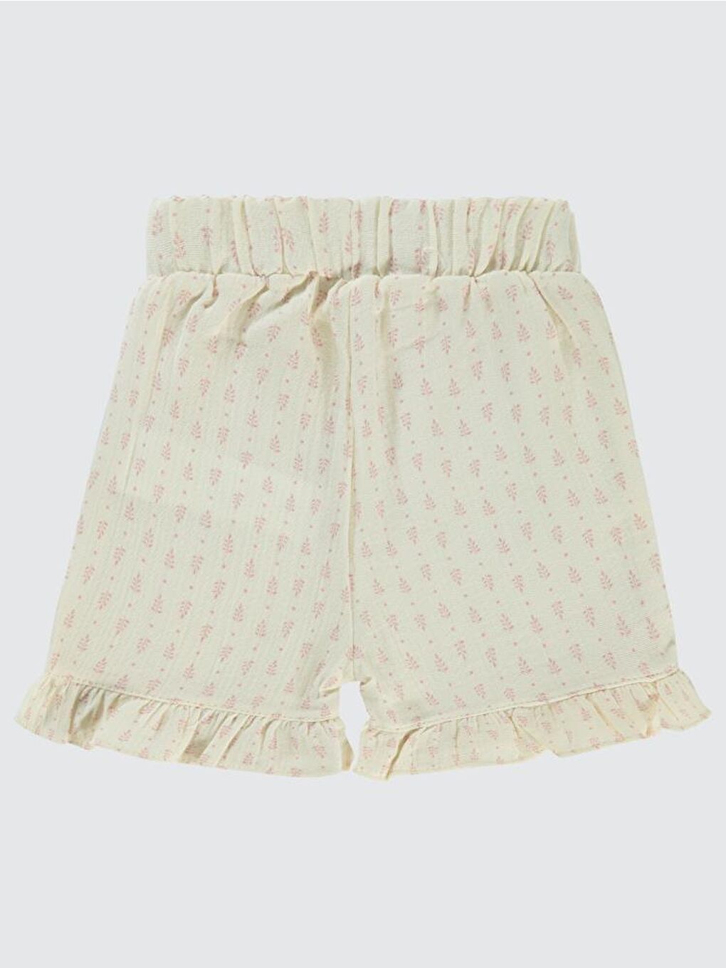 Ekru Baby Çiçek Desenli 6-18 Ay Şort