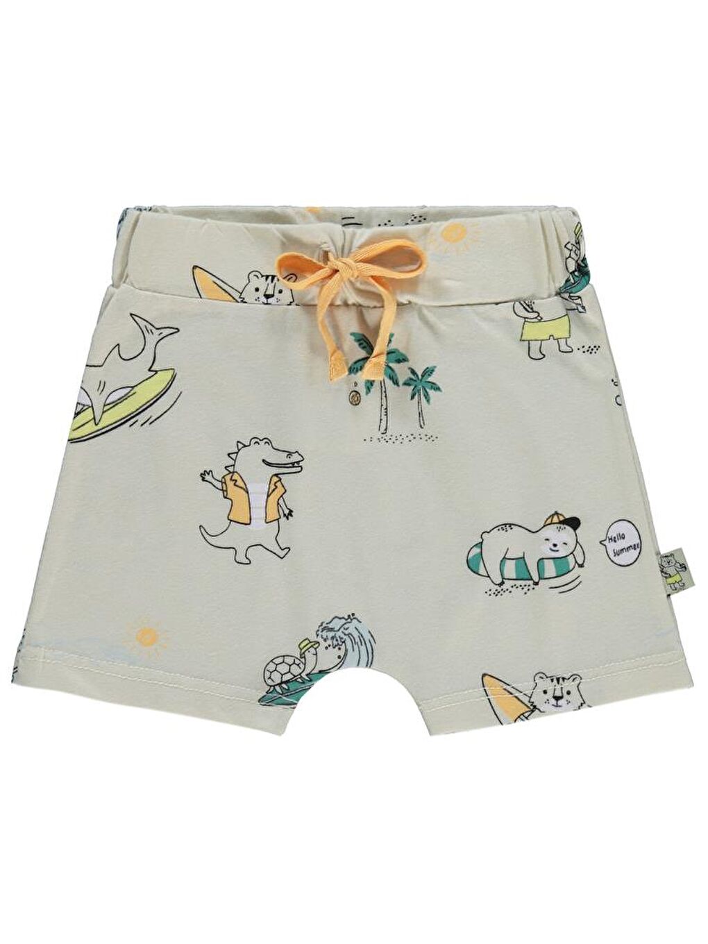 Bej Baby Beach Empirme 6-18 Ay Şort-1