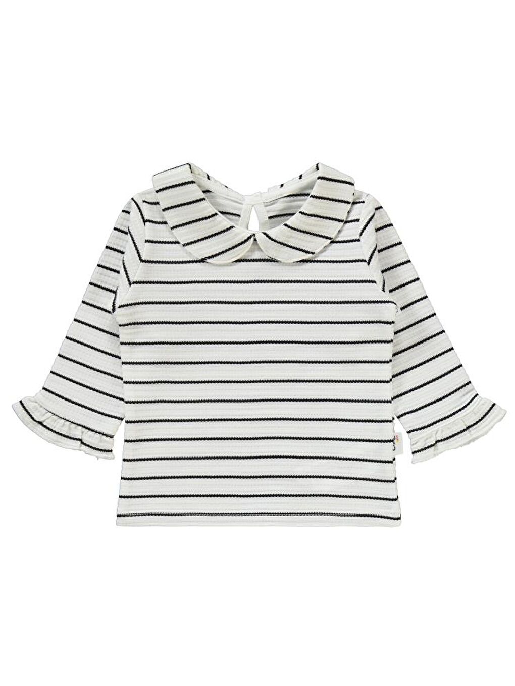 Ekru Baby Çizgili Jakarlı 6-18 Ay Takım