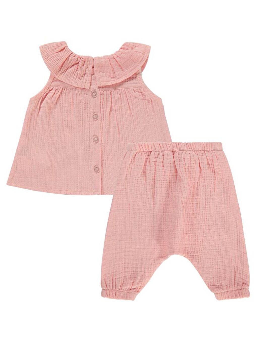Pembe Baby Müslin 6-18 Ay Takım-1