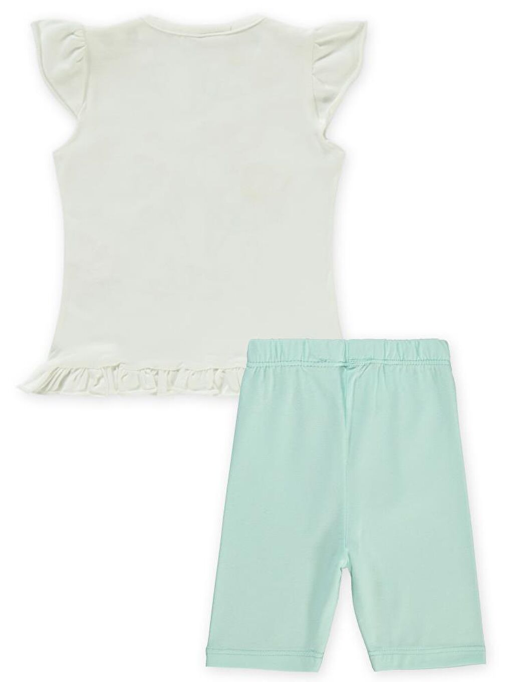 Ekru Baby Çiçek Nakışlı 6-18 Ay Takım-1