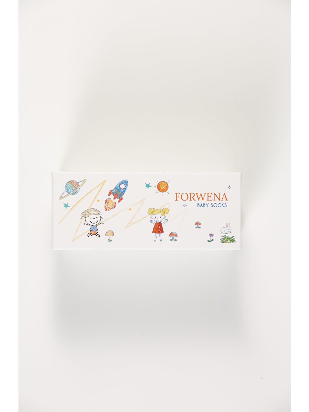 Karışık Baby Socks 5'li Kutulu Bebek Renkli Pamuklu Lastiksiz Dikişsiz Soket Çorap-2