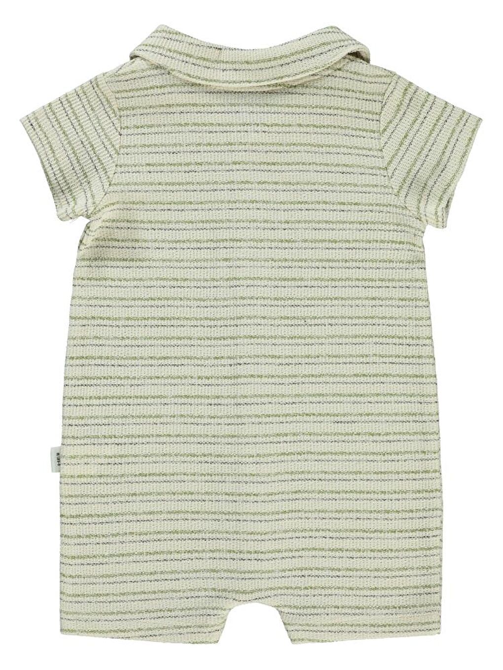 Ekru Baby Çizgili 6-18 Ay Tulum