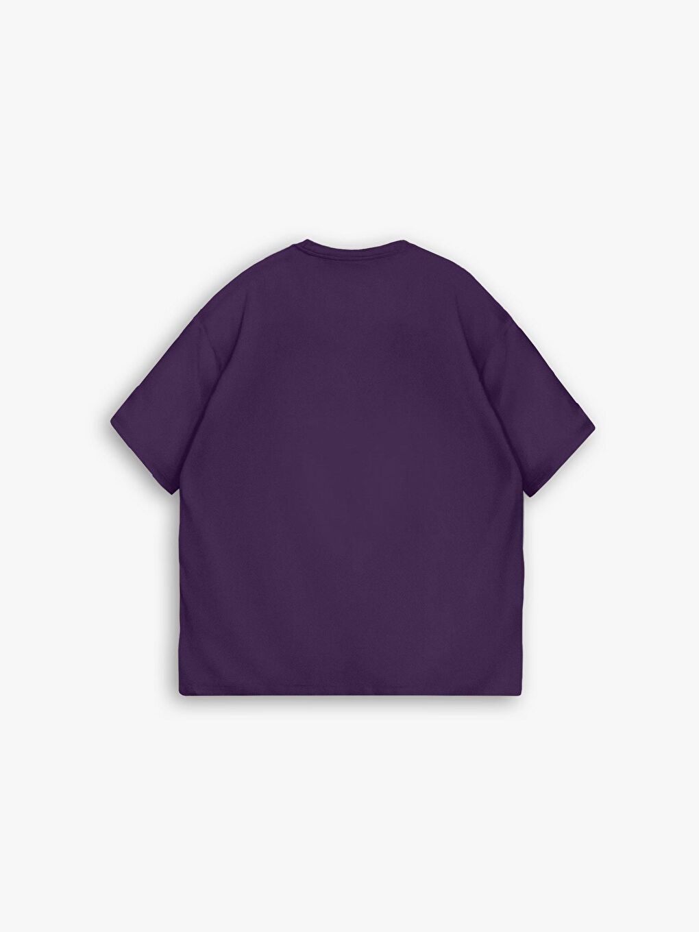 ablukaonline Mor Erkek Oversize Basic T-Shirt Mor - 1