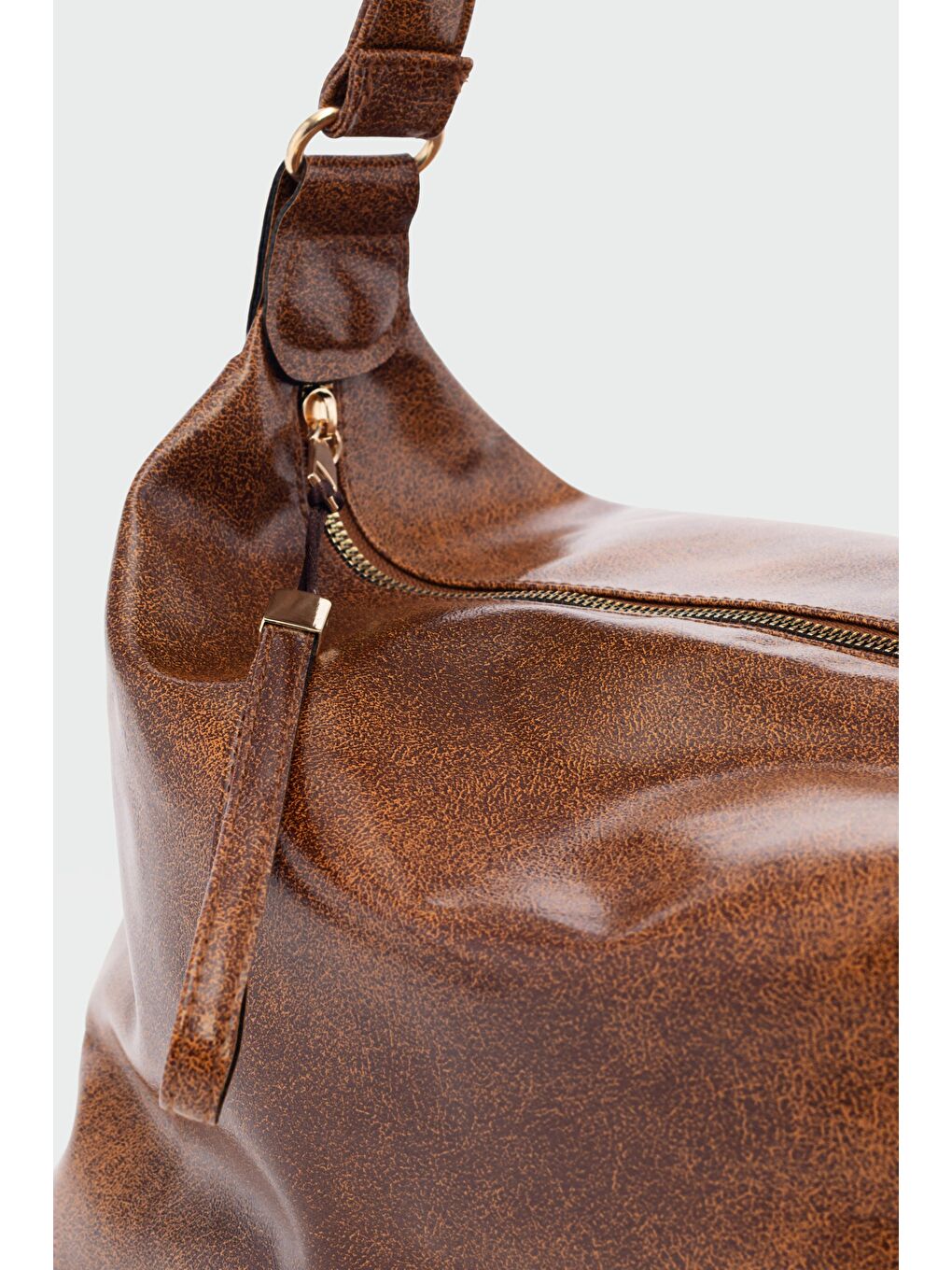 Kahverengi Gabrielle Salaş Omuz Çantası Taba-4