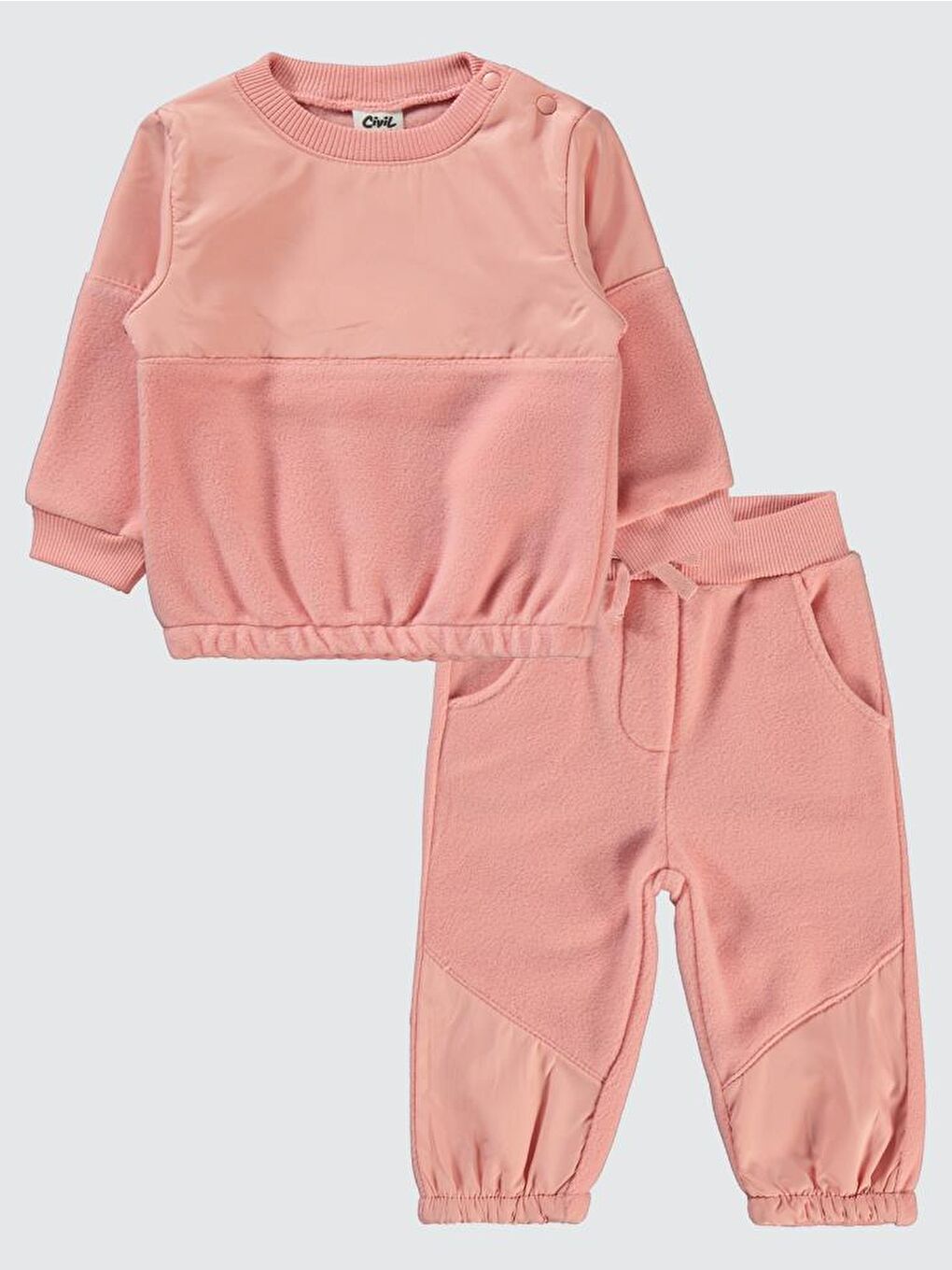 Pembe Baby Mikro Garnili 6-18 Ay Takım