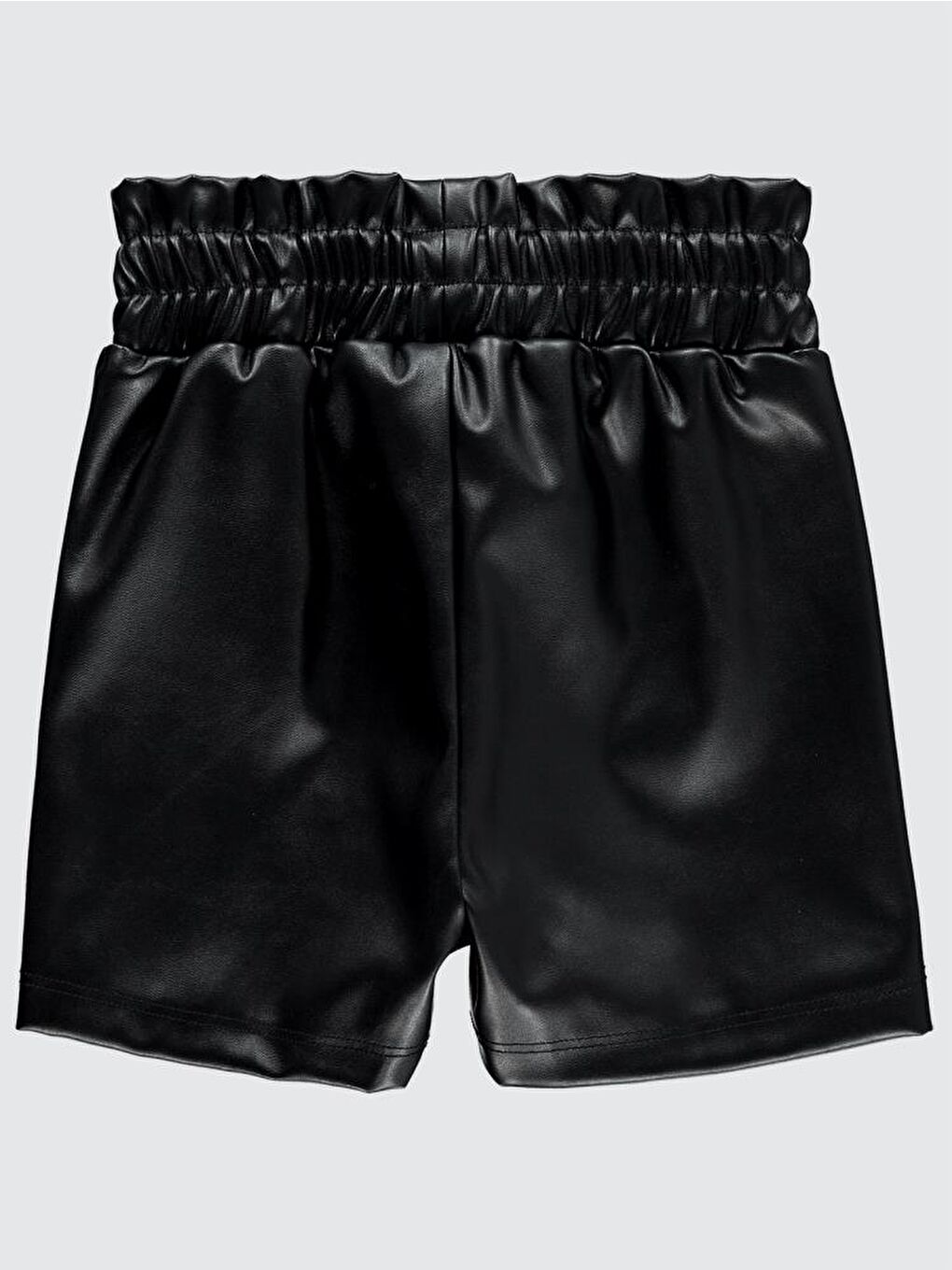 Siyah Baby Deri Düz 9-18 Ay Şort