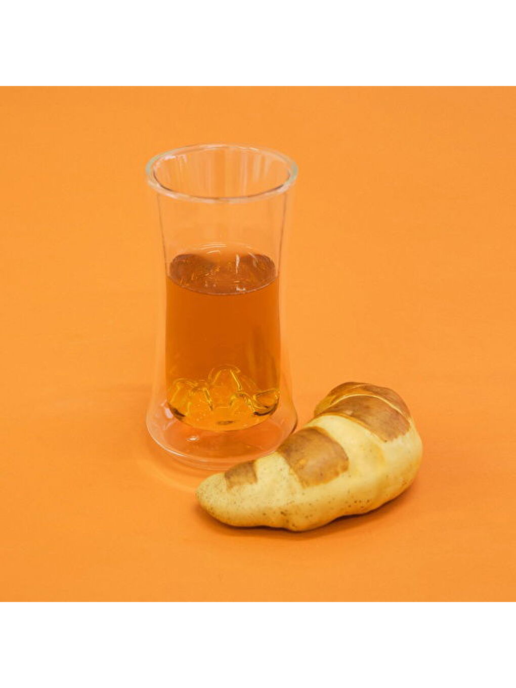 Renksiz Çift Cidarlı Figürlü Meşrubat Bardağı - Şeffaf - 300 ml-5