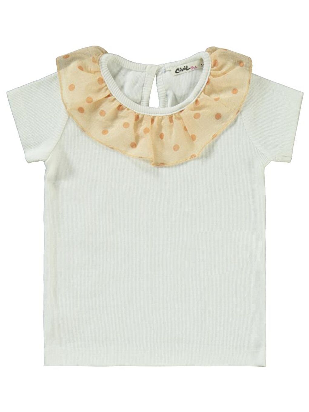 Ekru Girls Puan Baskılı 2-5 Yaş Takım-2