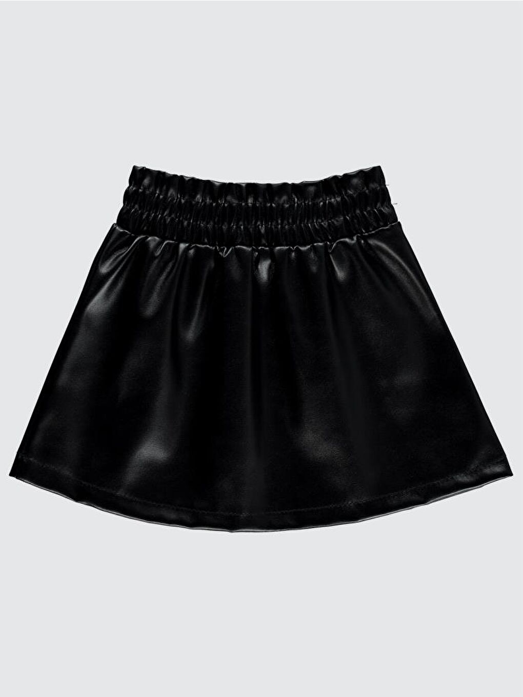 Siyah Baby Deri Düz 9-18 Ay Etek-1