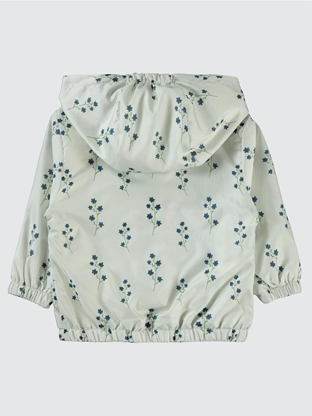 Ekru Baby Çıtır Çiçek Empirmeli 6-18 Ay Yağmurluk