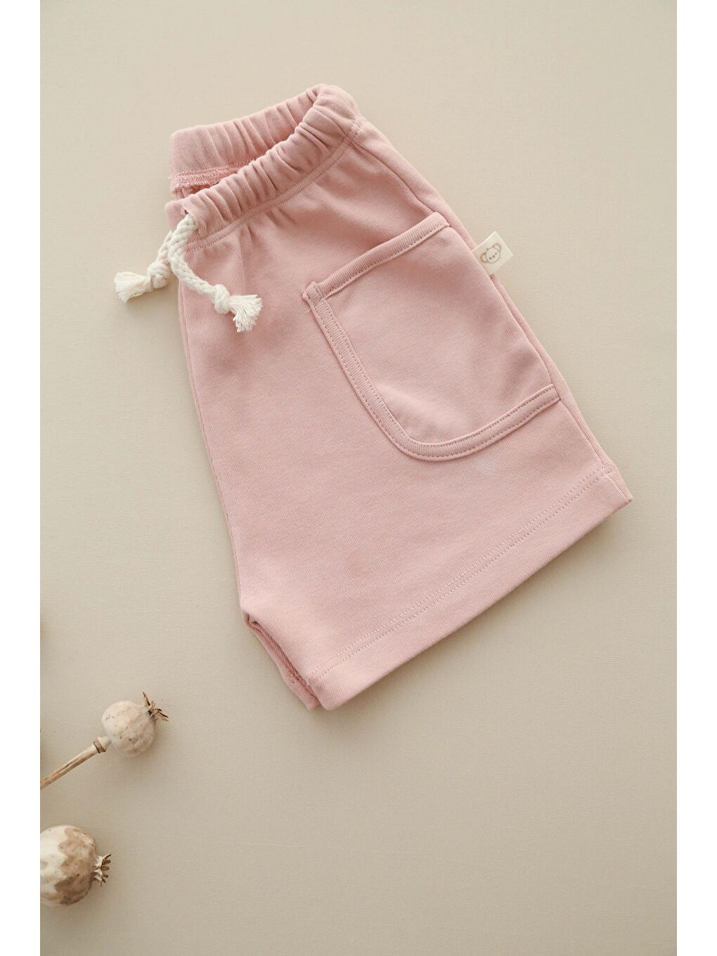 Pembe Basic Cepli Çocuk Şort-6