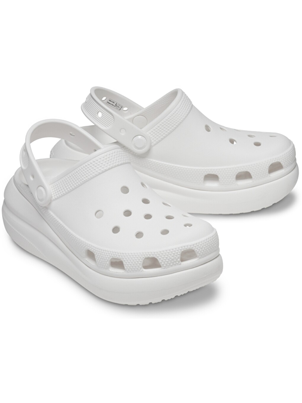 Beyaz Classic Crush Clog Kadın Platform Terlik 207521-100-1