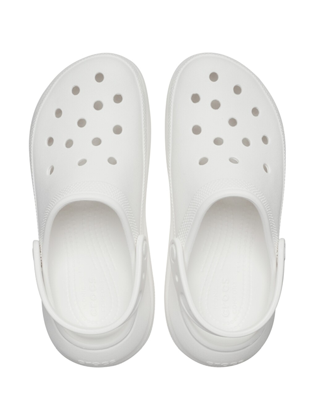 Beyaz Classic Crush Clog Kadın Platform Terlik 207521-100-2