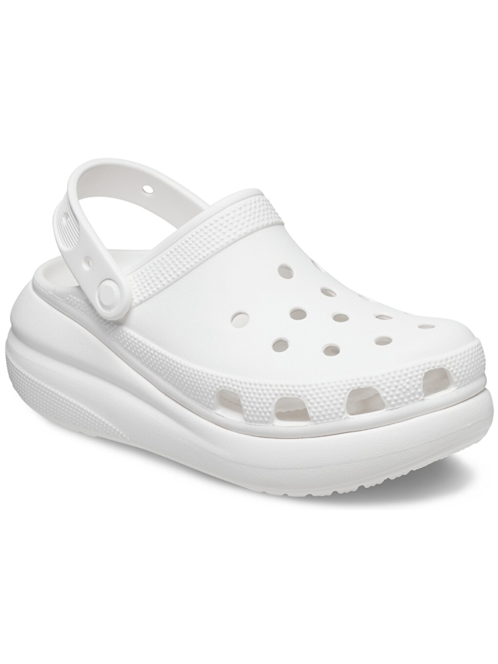 Beyaz Classic Crush Clog Kadın Platform Terlik 207521-100-4