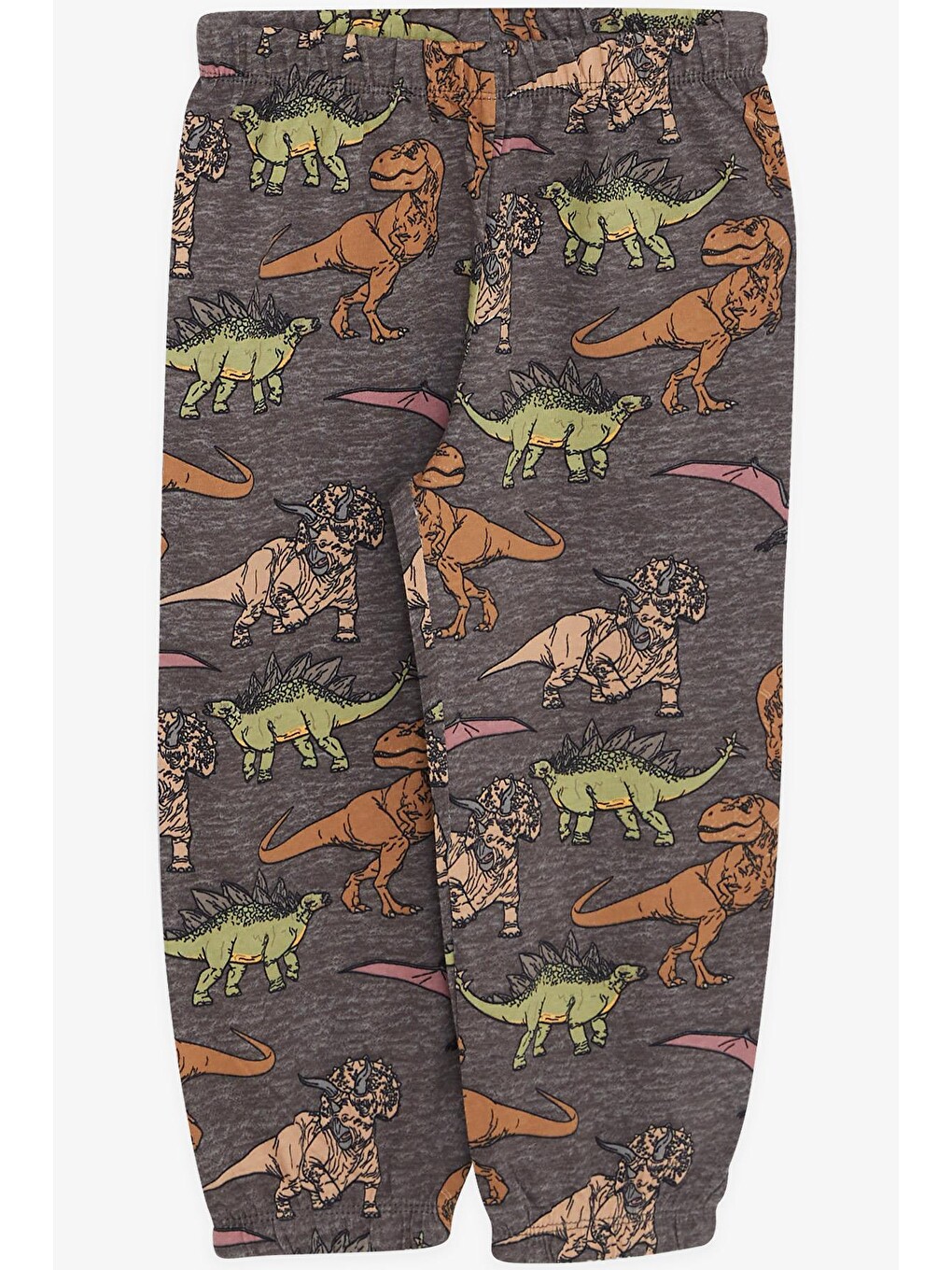 Erkek Bebek Pijama Takımı Dinozor Desenli Antrasit (9 Ay)-3