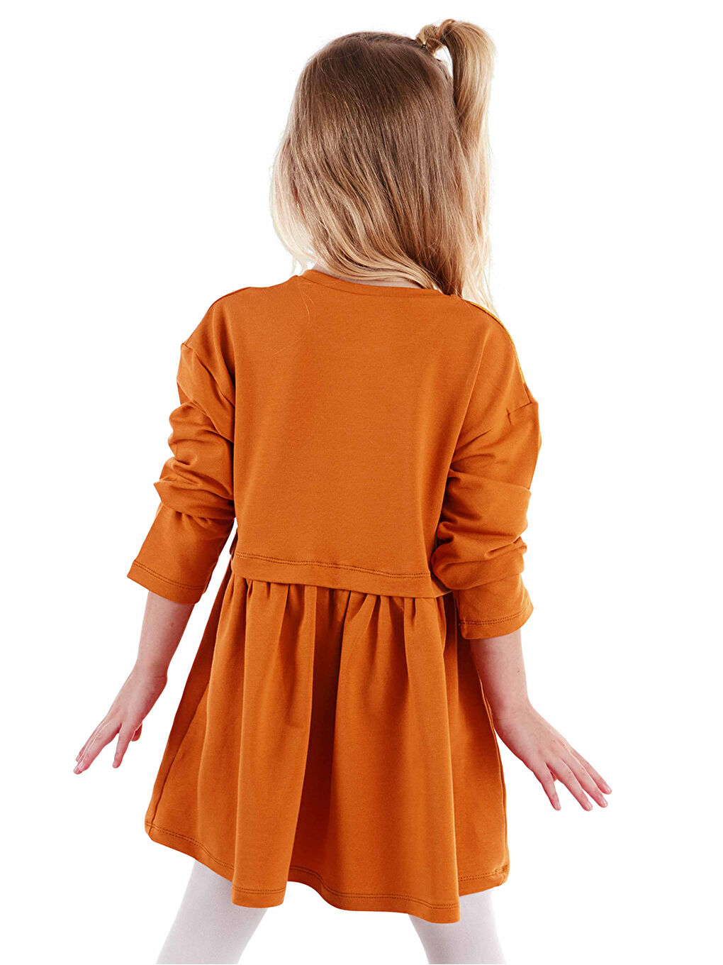 Karışık Mini Leoparlar Kız Çocuk Elbise-1