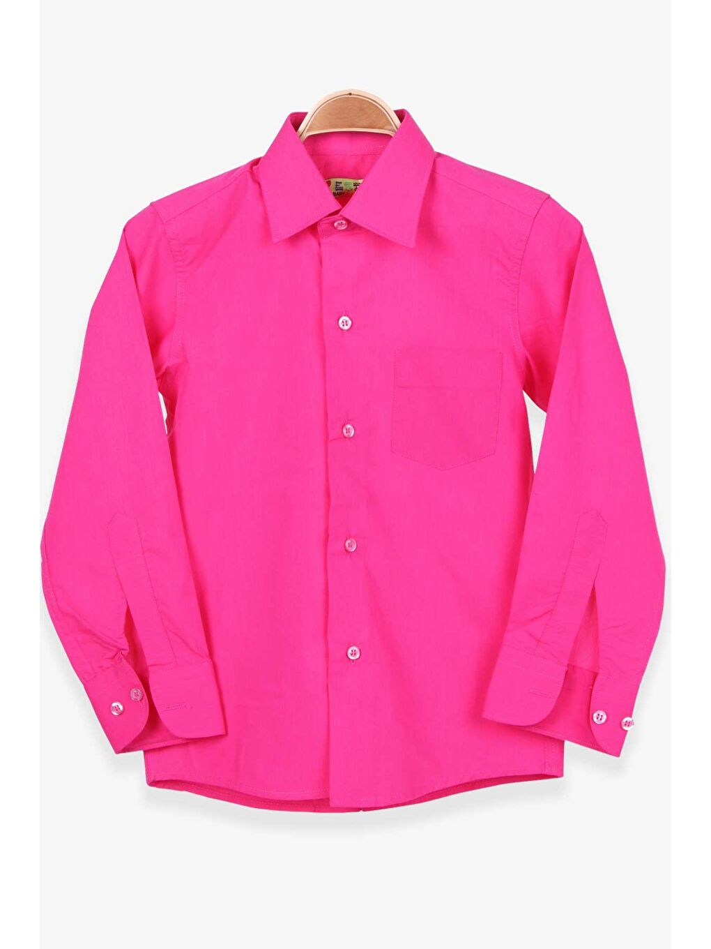 Erkek Çocuk Gömlek Basic Pembe (9-13 Yaş)-1