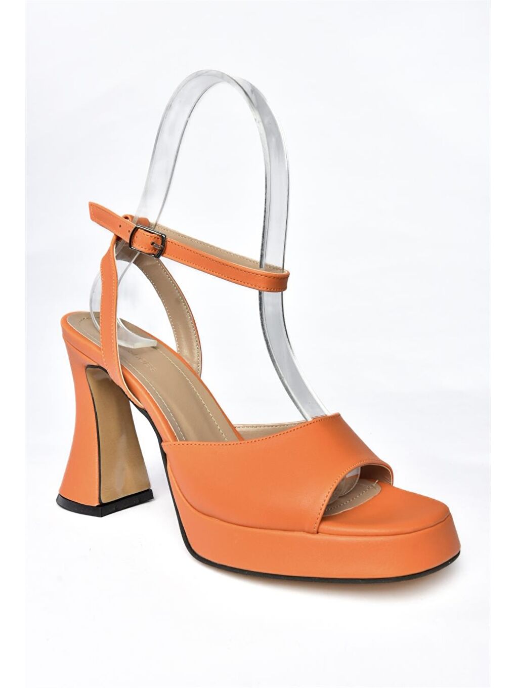P4048510 Turuncu Kadın Topuklu Ayakkabı-5