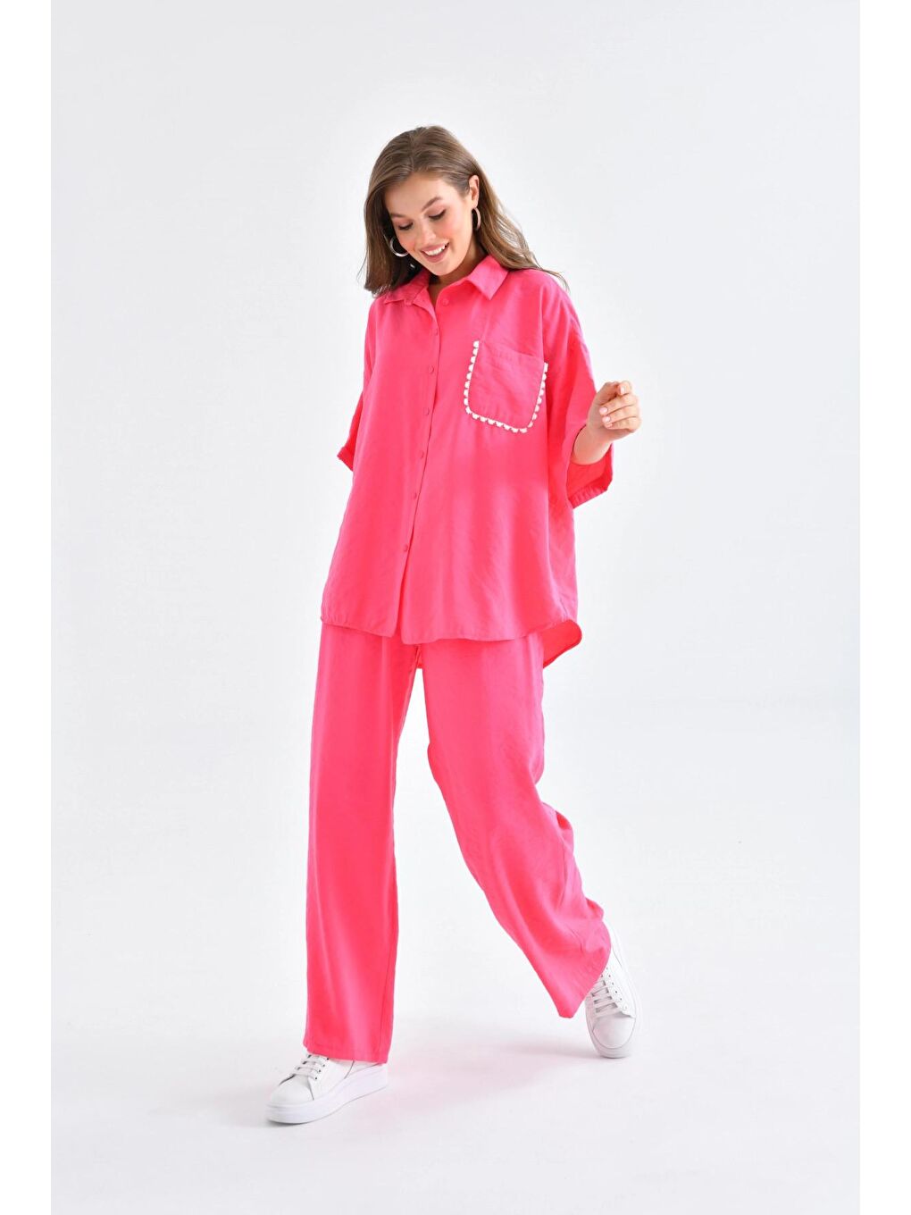 Fuşya Rengi İkili Takım