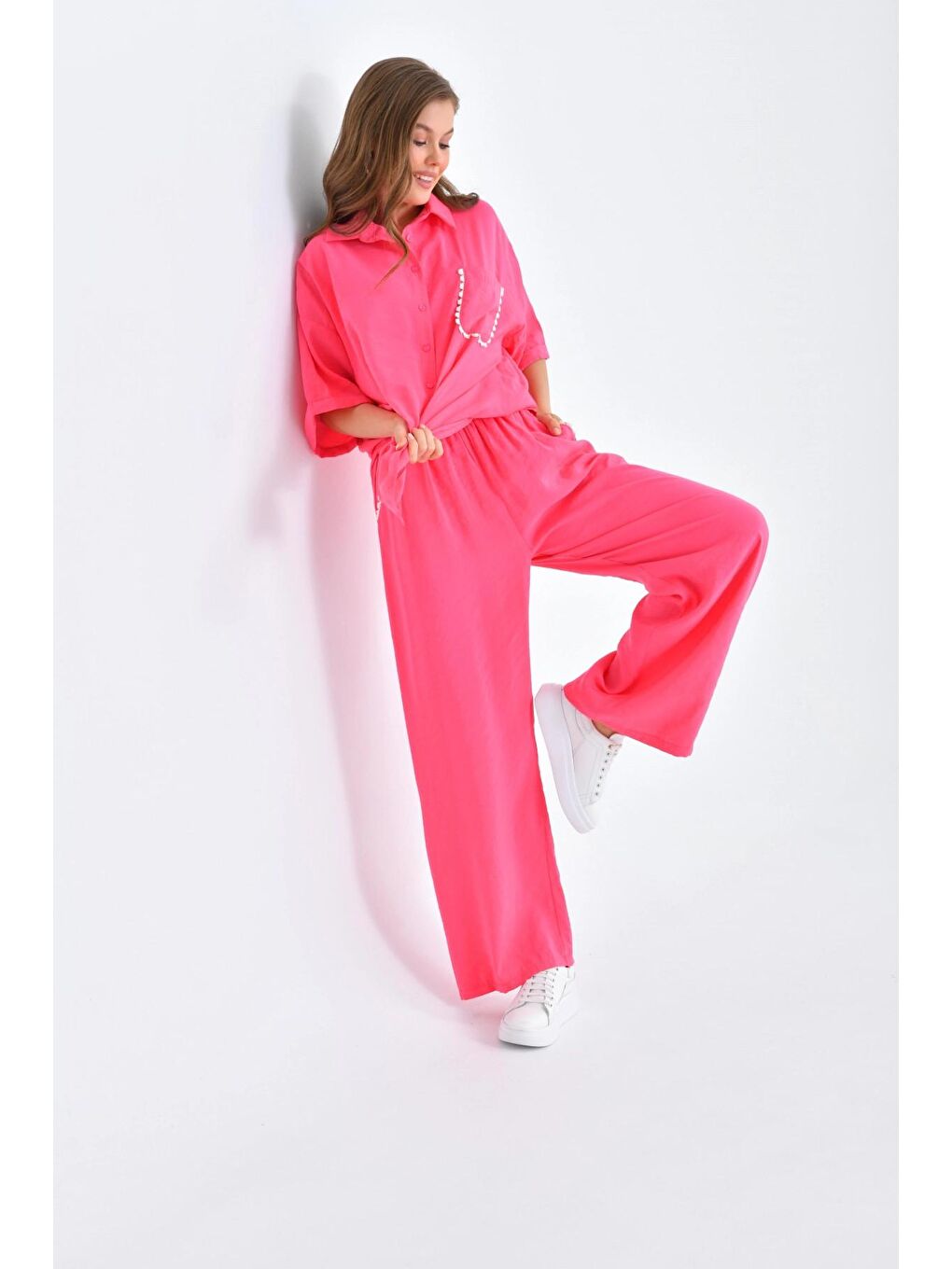 Fuşya Rengi İkili Takım-4