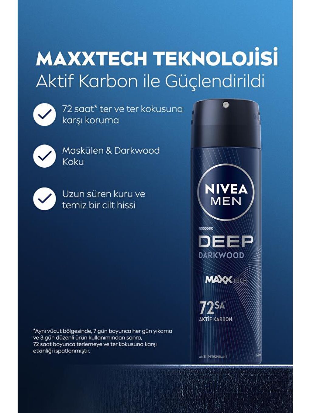 Men Deep Dimension Erkek Kişisel Bakım Seti, Duş Jeli 500 ml, Deodorant 150 ml, Roll-On 50 ml-3