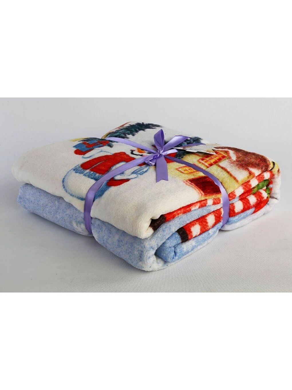 Beyaz Tek Kişilik 3D Soft Battaniye Joyeux-3