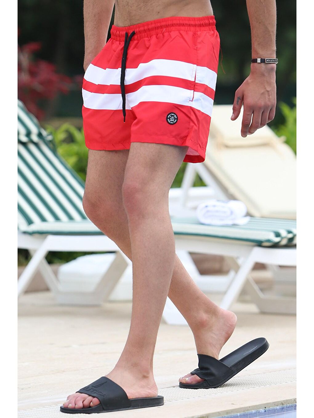 Kırmızı Erkek Deniz Şortu 4257